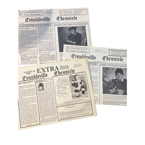 Vintage Crunkleton Lady Margaret Figurine 1988 Catalog Chronicle Estate RARE - Picture 6 of 6